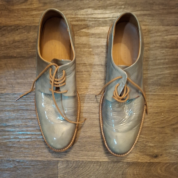 Ted Baker London Men's Patent Leather Oxford Derby Shoe. - Picture 6 of 14